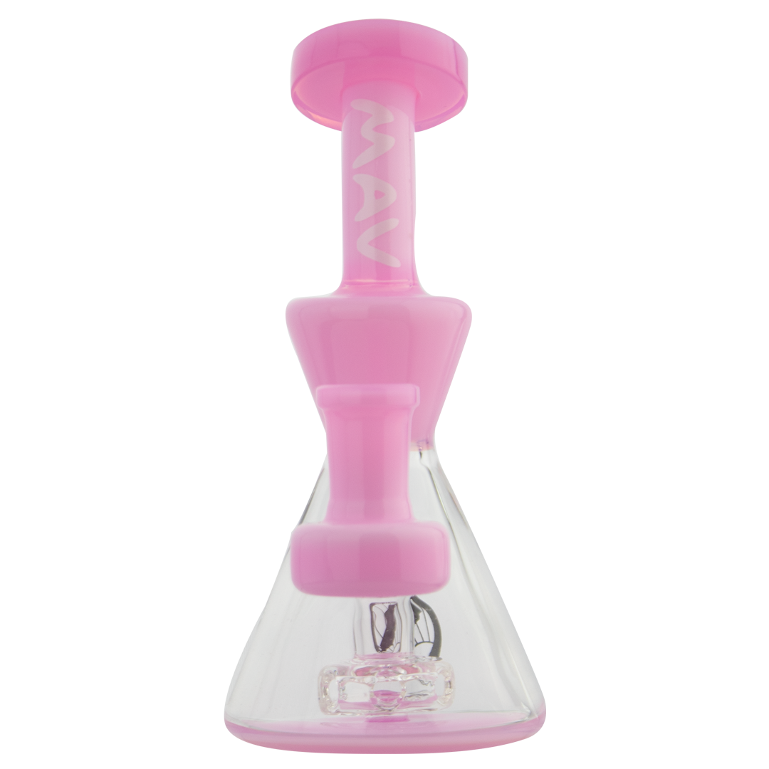 mav glass balboa mini dab rig pink