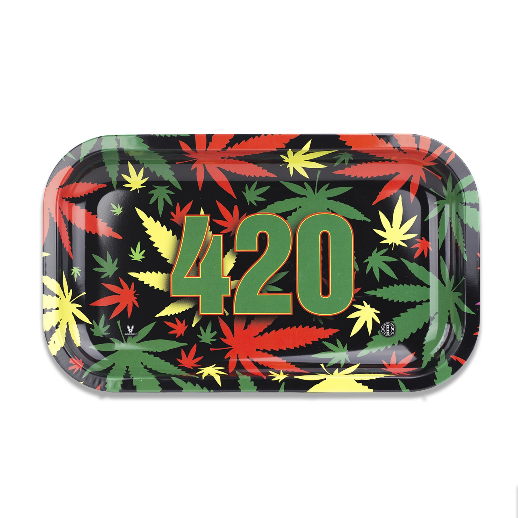 metal rolling tray 420 rasta medium v syndicate