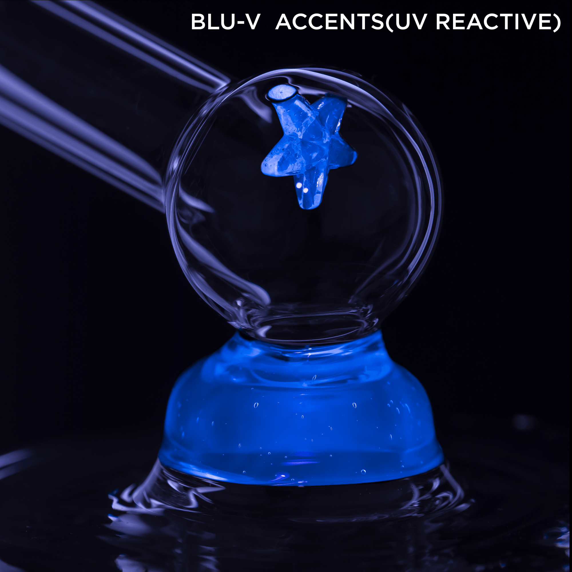 MJ Arsenal Rigloo Mini Dab Rig UV Reactive Accents Blue