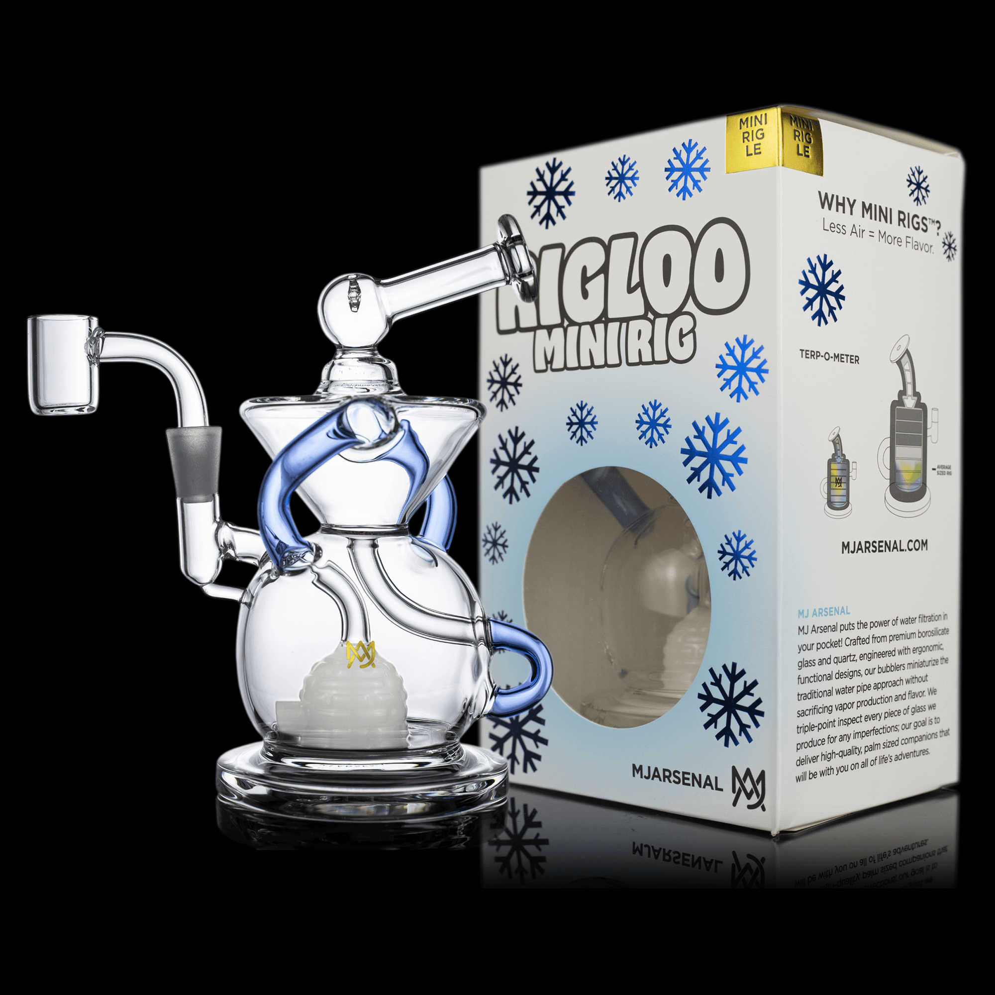 MJ Arsenal Rigloo Mini Dab Rig Water Pipe Box