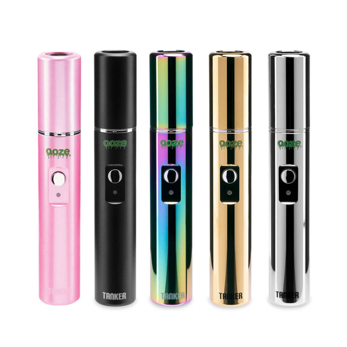 Ooze Tanker Flex Temp 510 Vape Cartridge Battery Colors