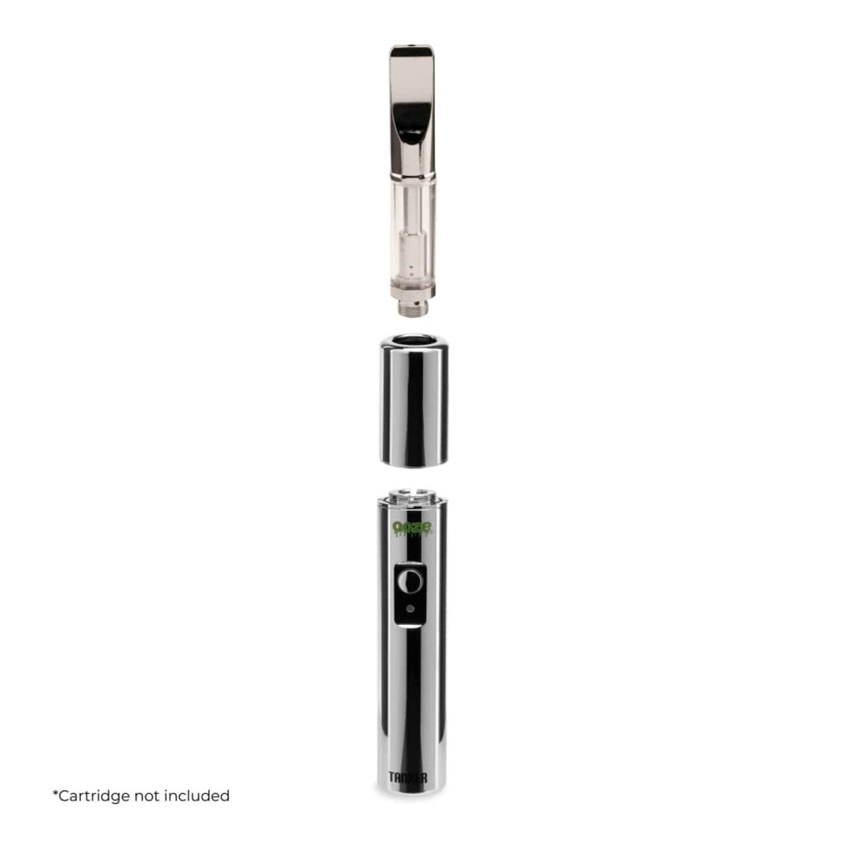Ooze Tanker Flex Temp 510 Vape Cartridge Battery Cosmic Chrome