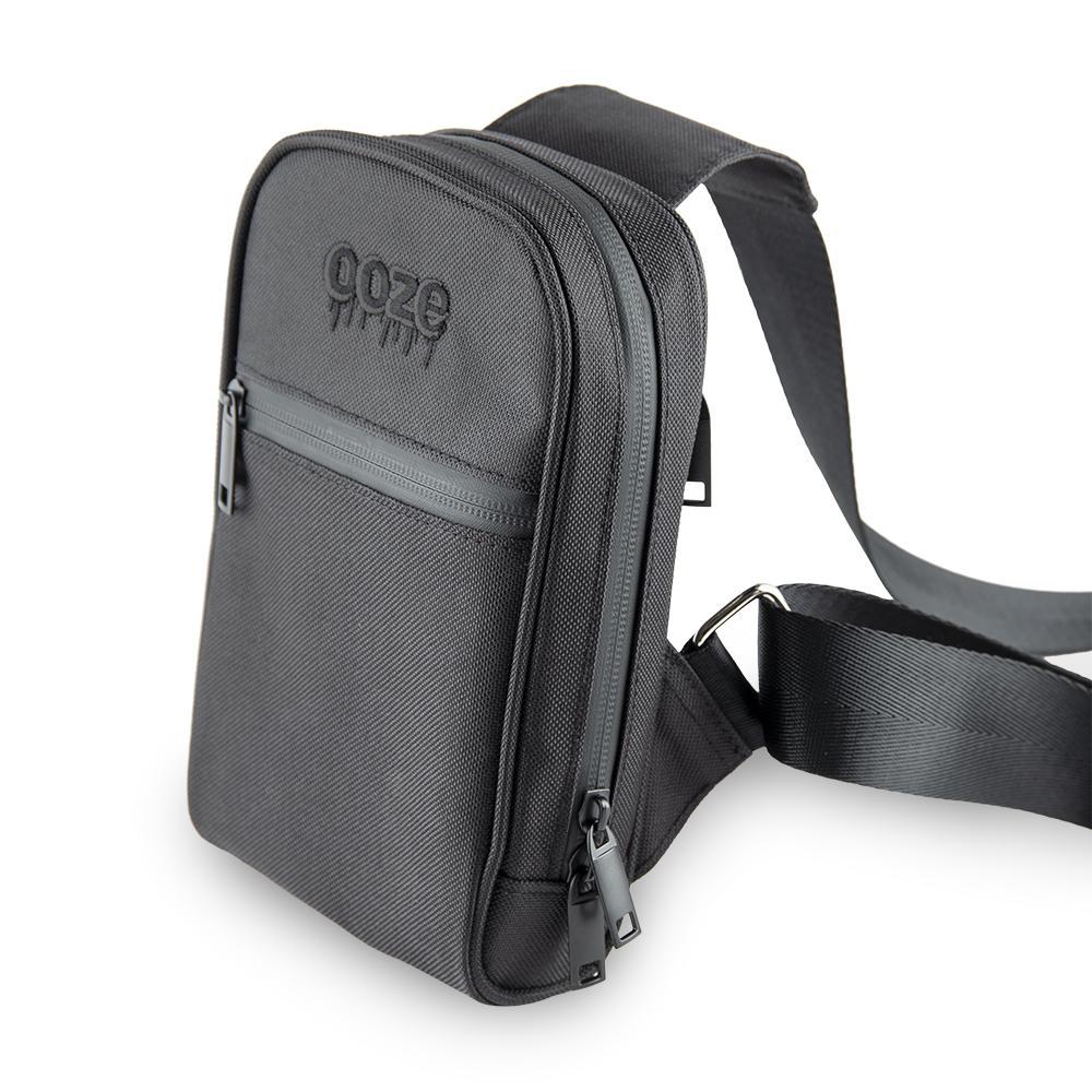 ooze traveler smell proof cross body bag black