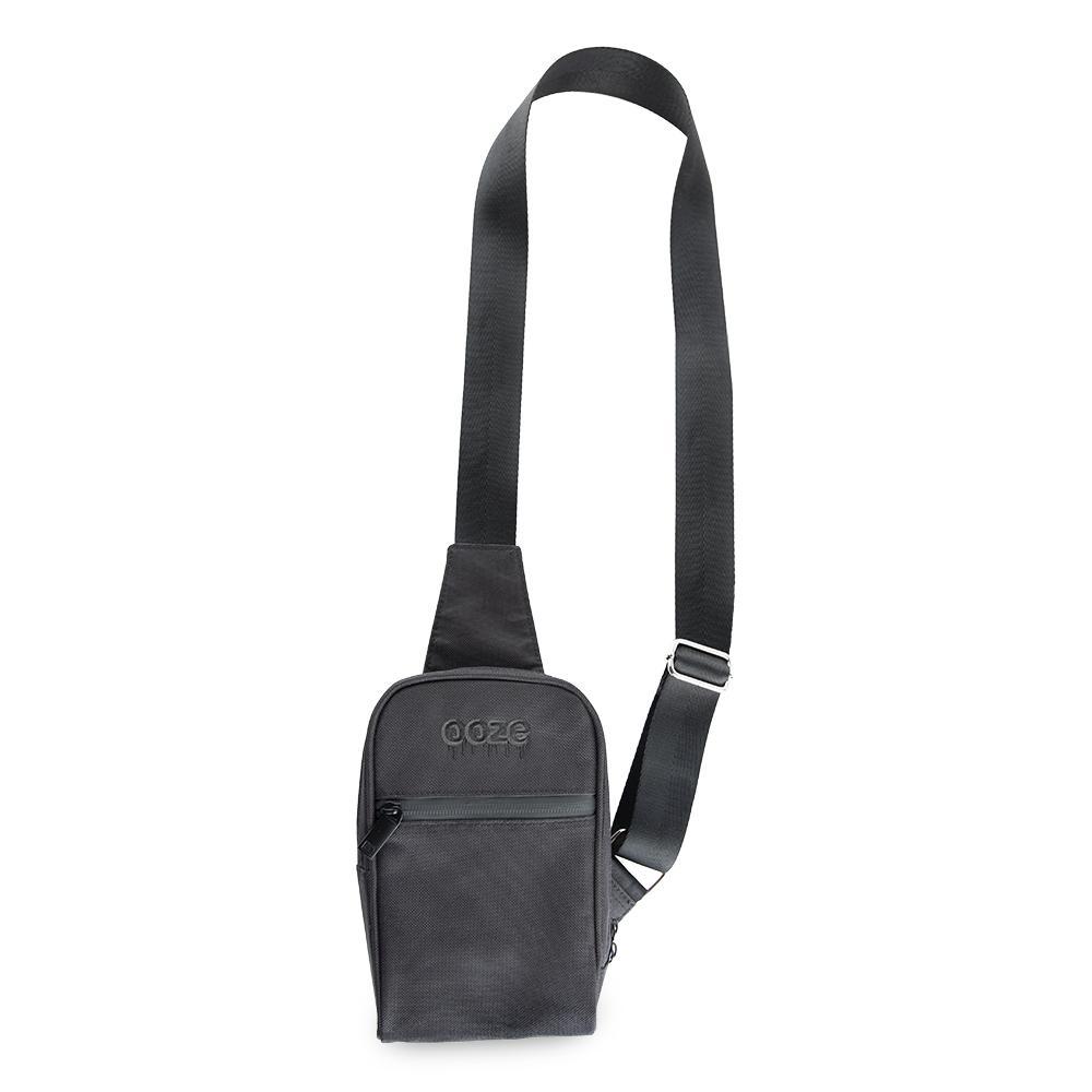 ooze traveler smell proof crossbody bag black