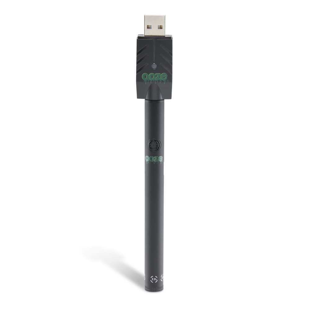 Ooze Twist Slim Pen 2.0 Flex Temp Vape Cartridge Battery Panther Black