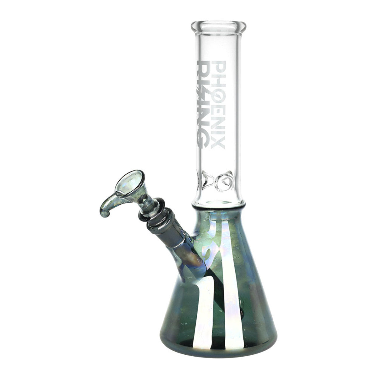 Phoenix Rising Metallic Bottom Beaker Water Pipe | 11"