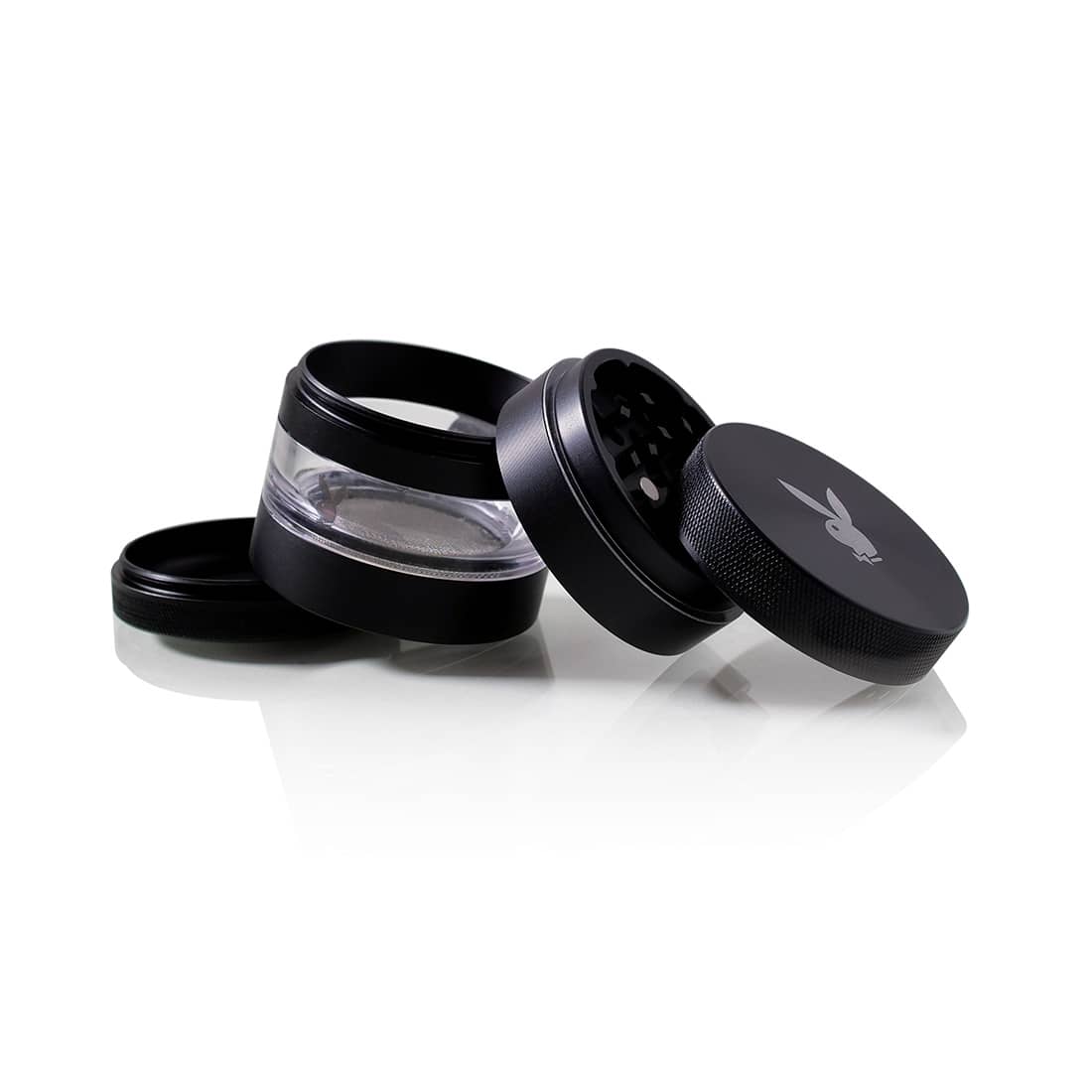 Playboy RYOT Jar Body 4-Piece Aluminum Grinder Black