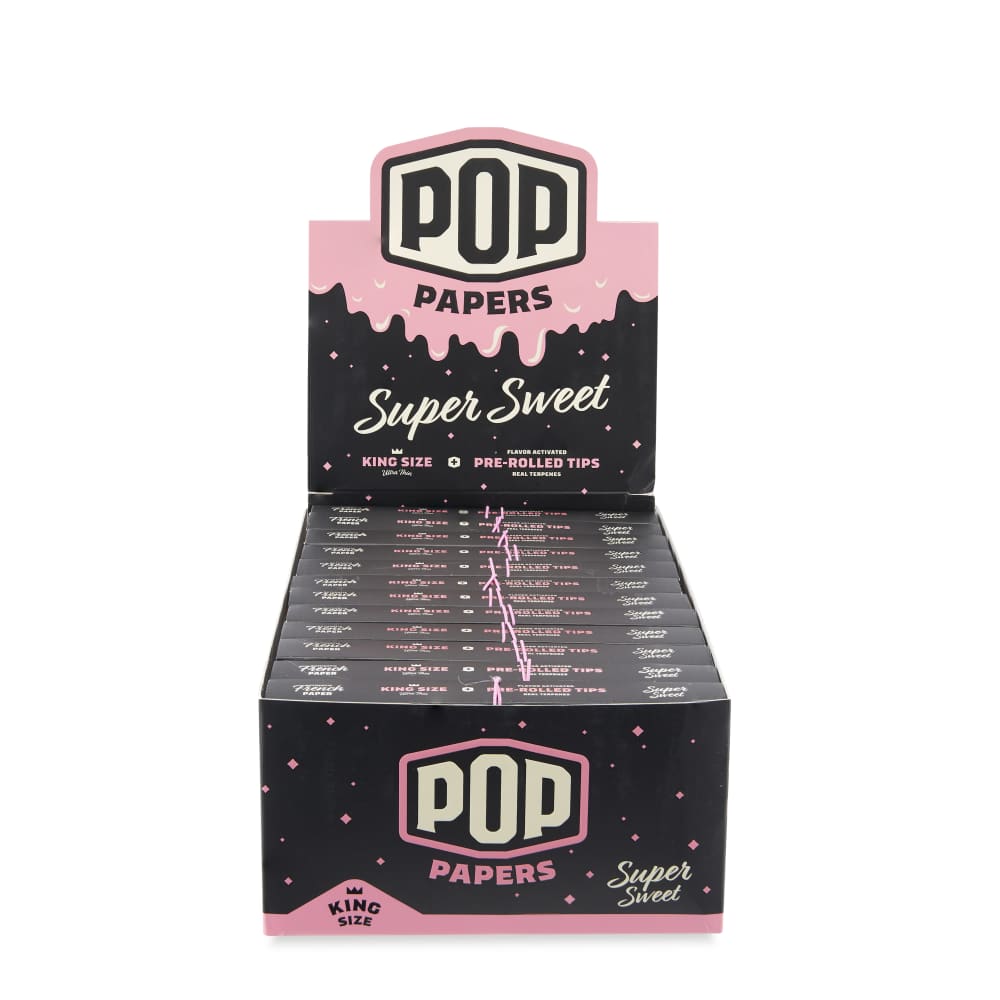 POP Rolling Papers w/ Flavor Filter Tips: Super Sweet