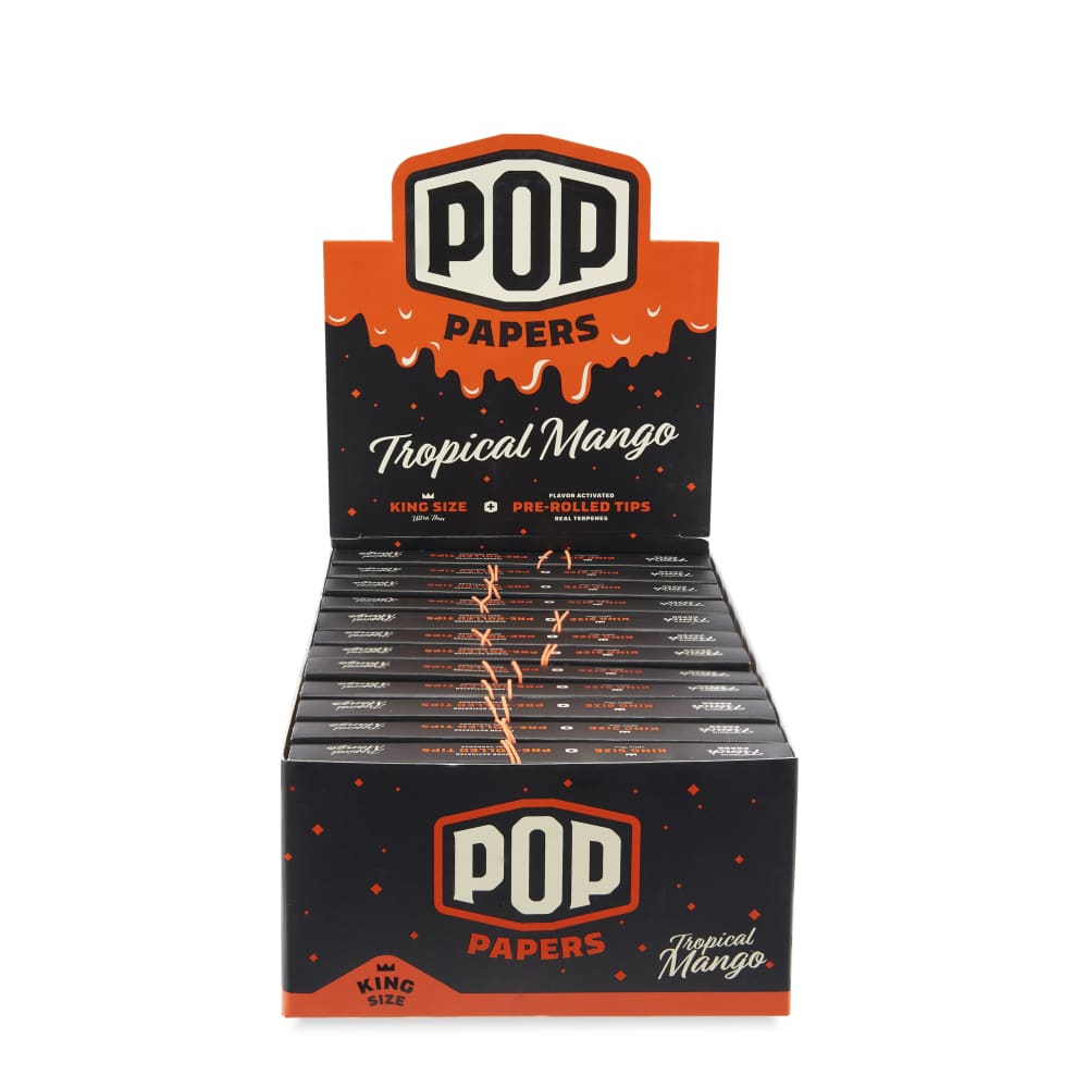 POP Rolling Papers w/ Flavor Filter Tips: Tropical Mango