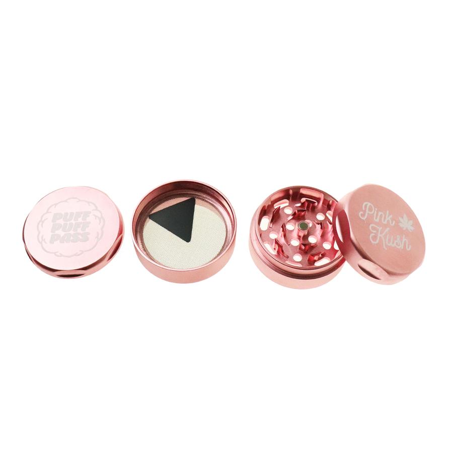 puff puff pass pink kush 4 piece herb grinder