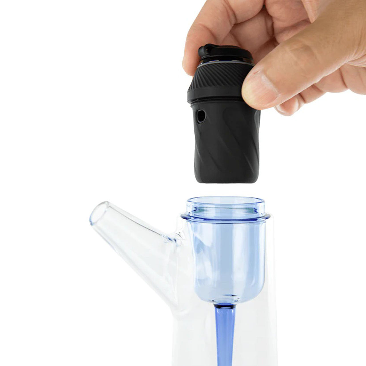 Puffco The Proxy Droplet Glass Bubbler Water Pipe Blue