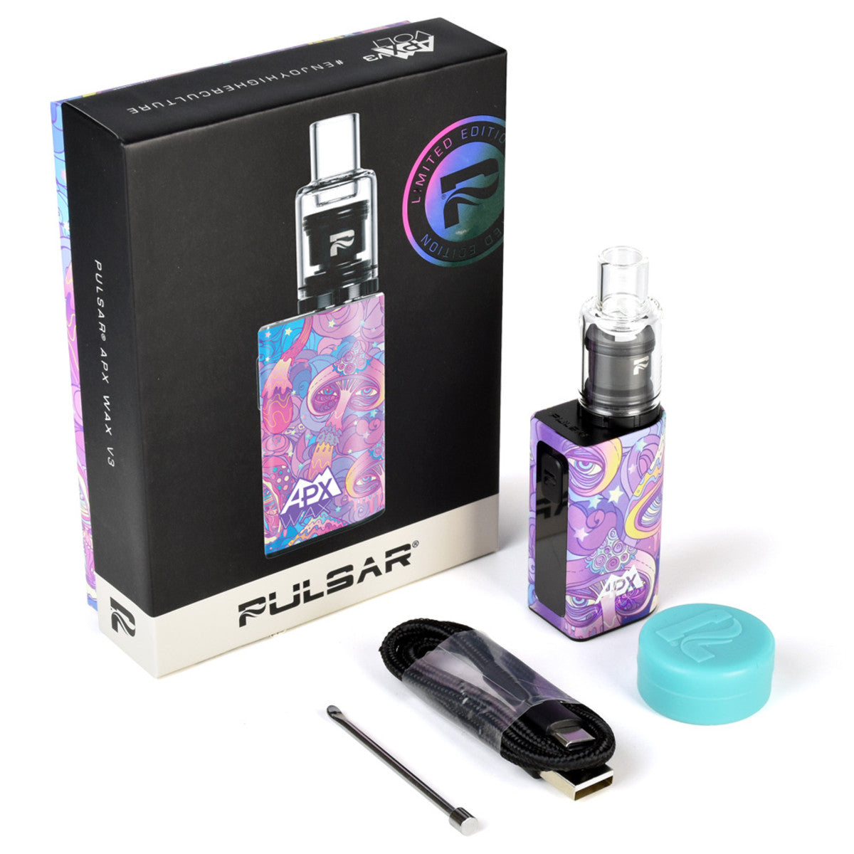 pulsar apx wax v3 concentrate vaporizer melting mushroom box
