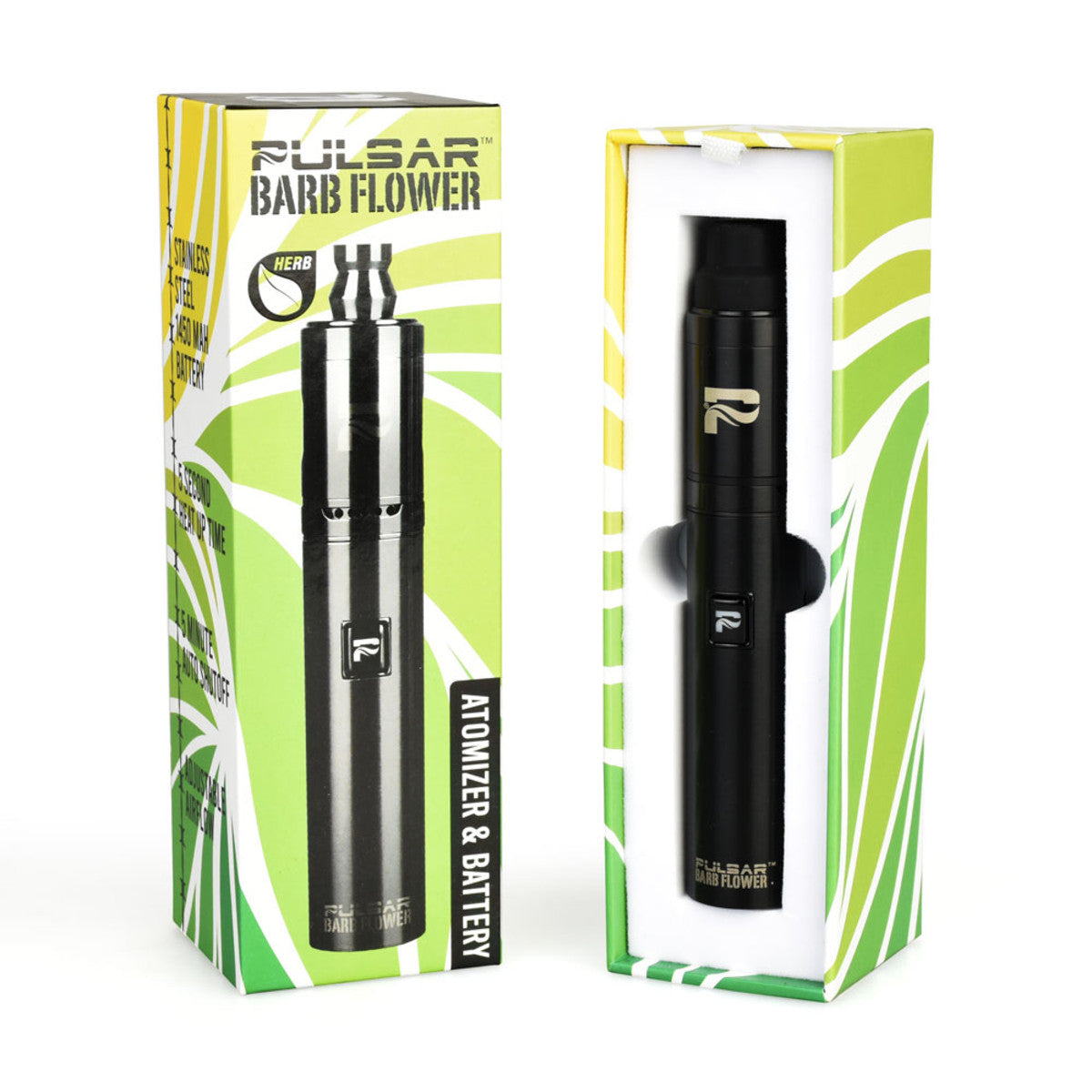 Pulsar Barb Flower Herb Electric Pipe Black