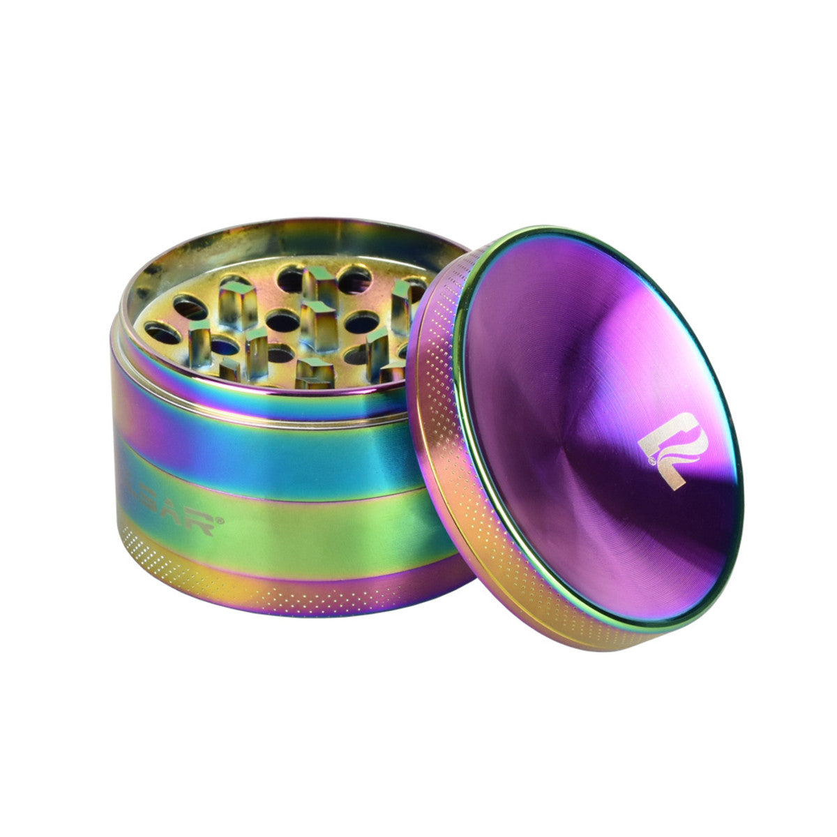 pulsar concave rainbow anodized aluminum grinder