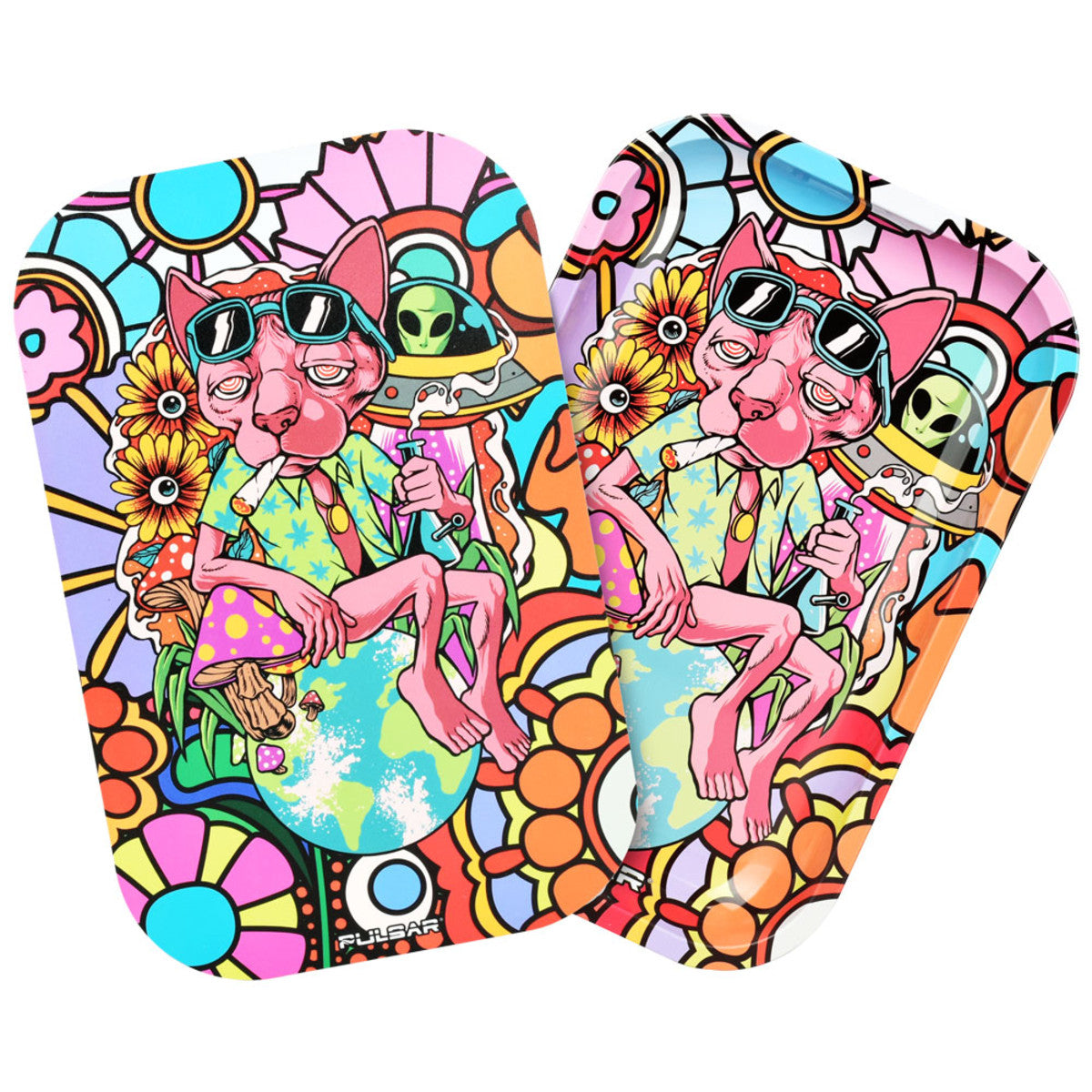 Pulsar Rolling Tray Set | Chill Cat