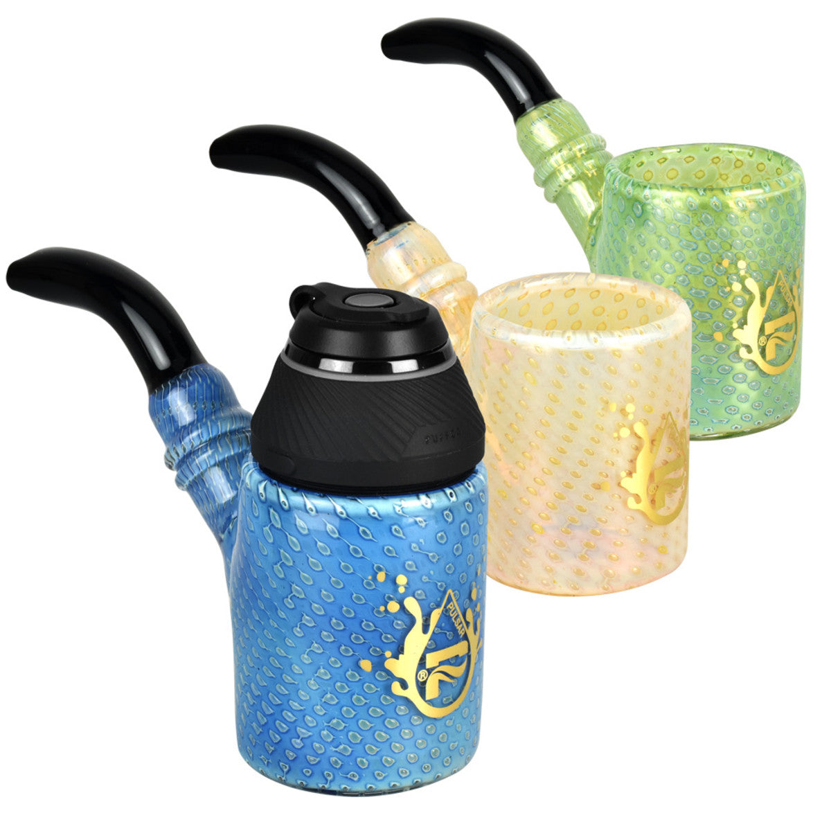 pulsar puffco proxy bubble matrix glass hand pipe colors