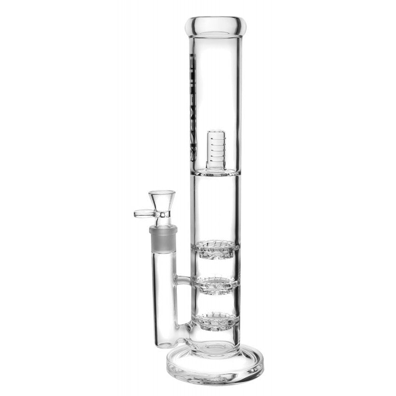 pulsar triple turbine perc straight tube bong