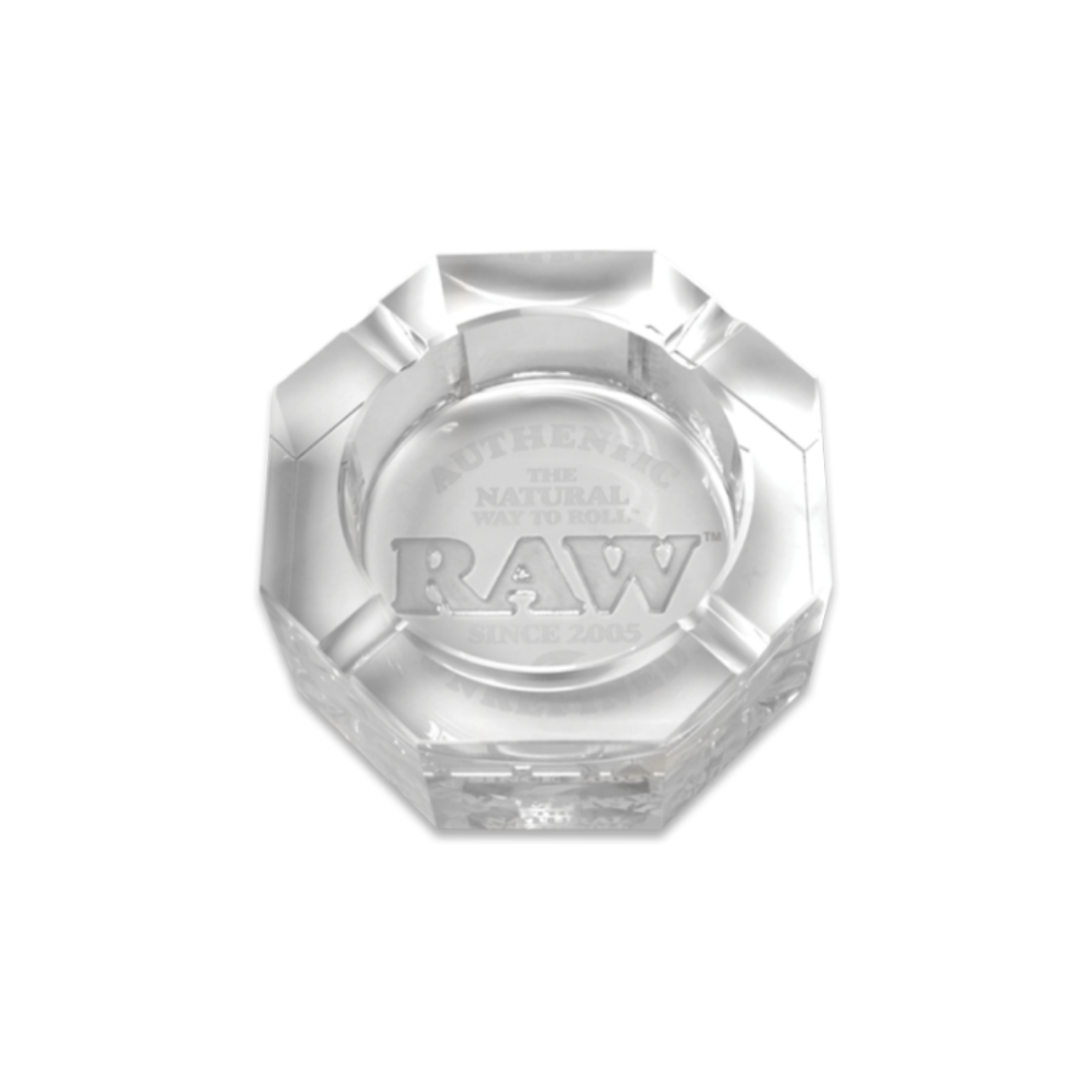 raw lead free crystal ashtray
