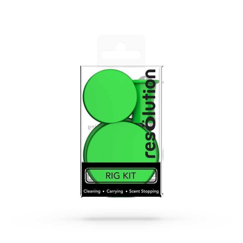 Resolution Dab Rig Cleaning Caps Green