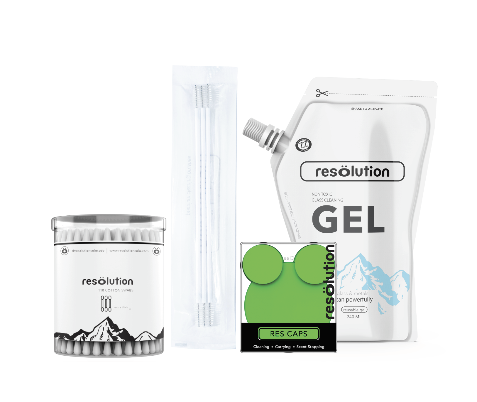 resolution glass bong pipe cleaning kit
