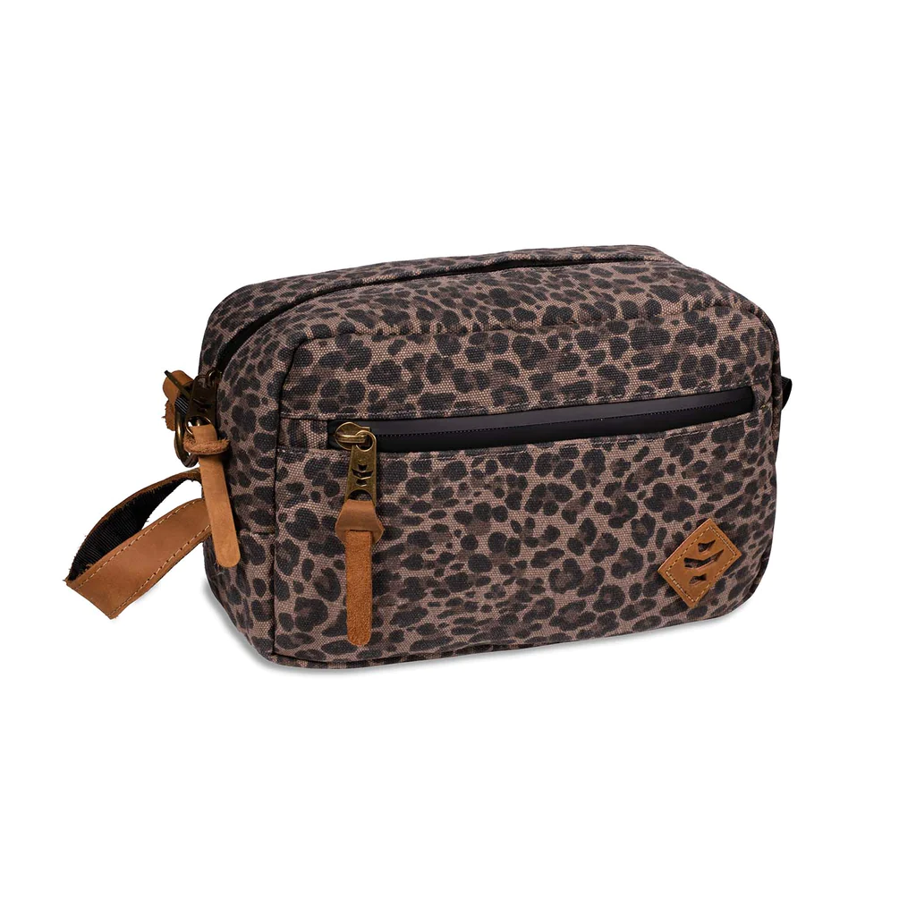 Revelry The Stowaway Toiletry Kit Leopard