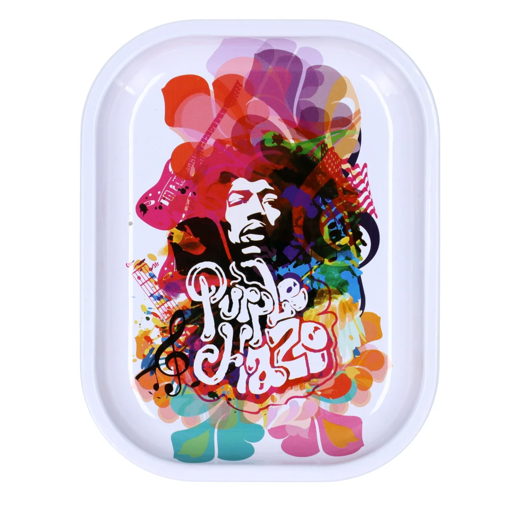 rock legends jimi rainbow haze rolling tray small