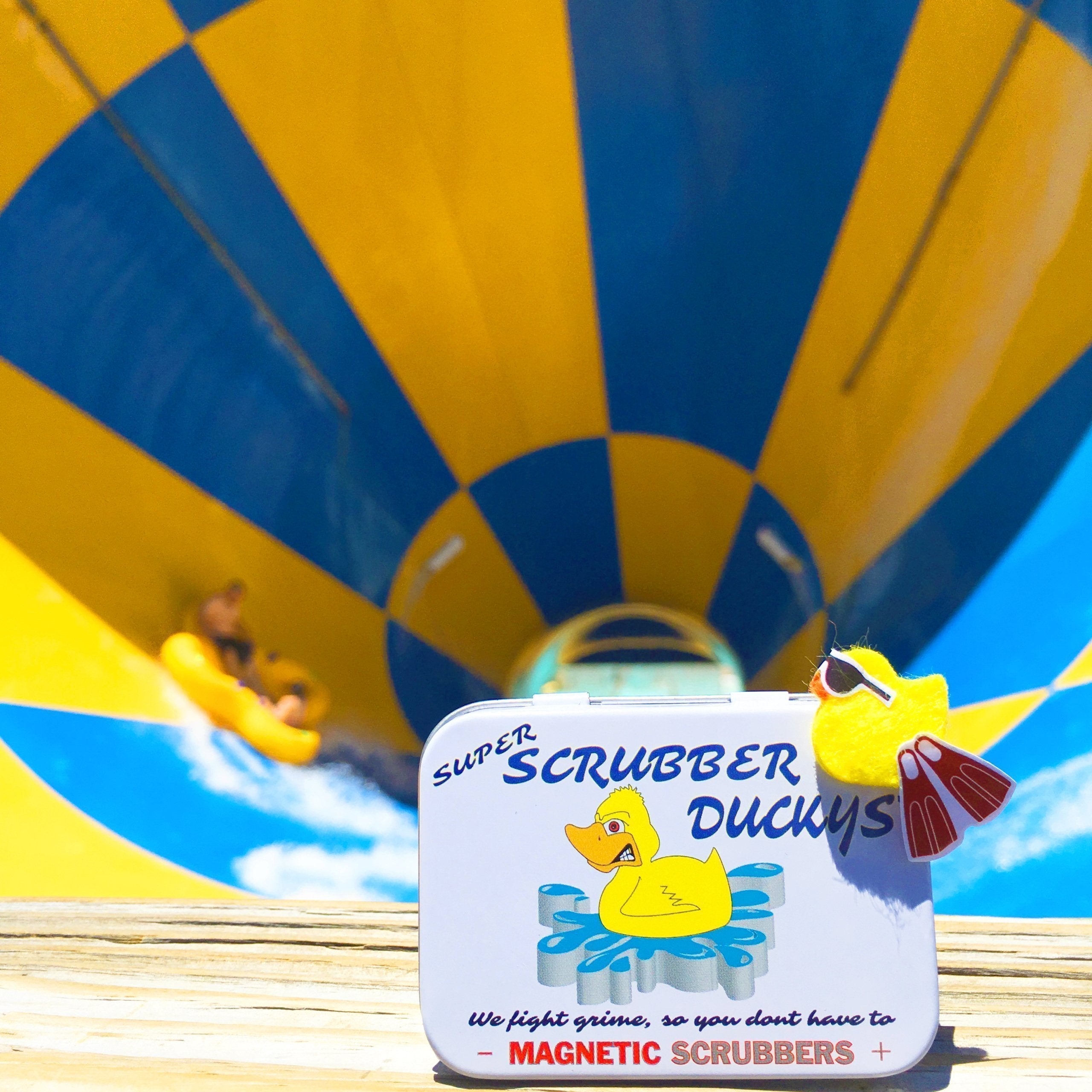 The NEW <strong>Super Scrubber Duckys</strong> are now washable and feature double-strength magnets! Each Ducky can also be cut to size to fit into smaller water pipes.
