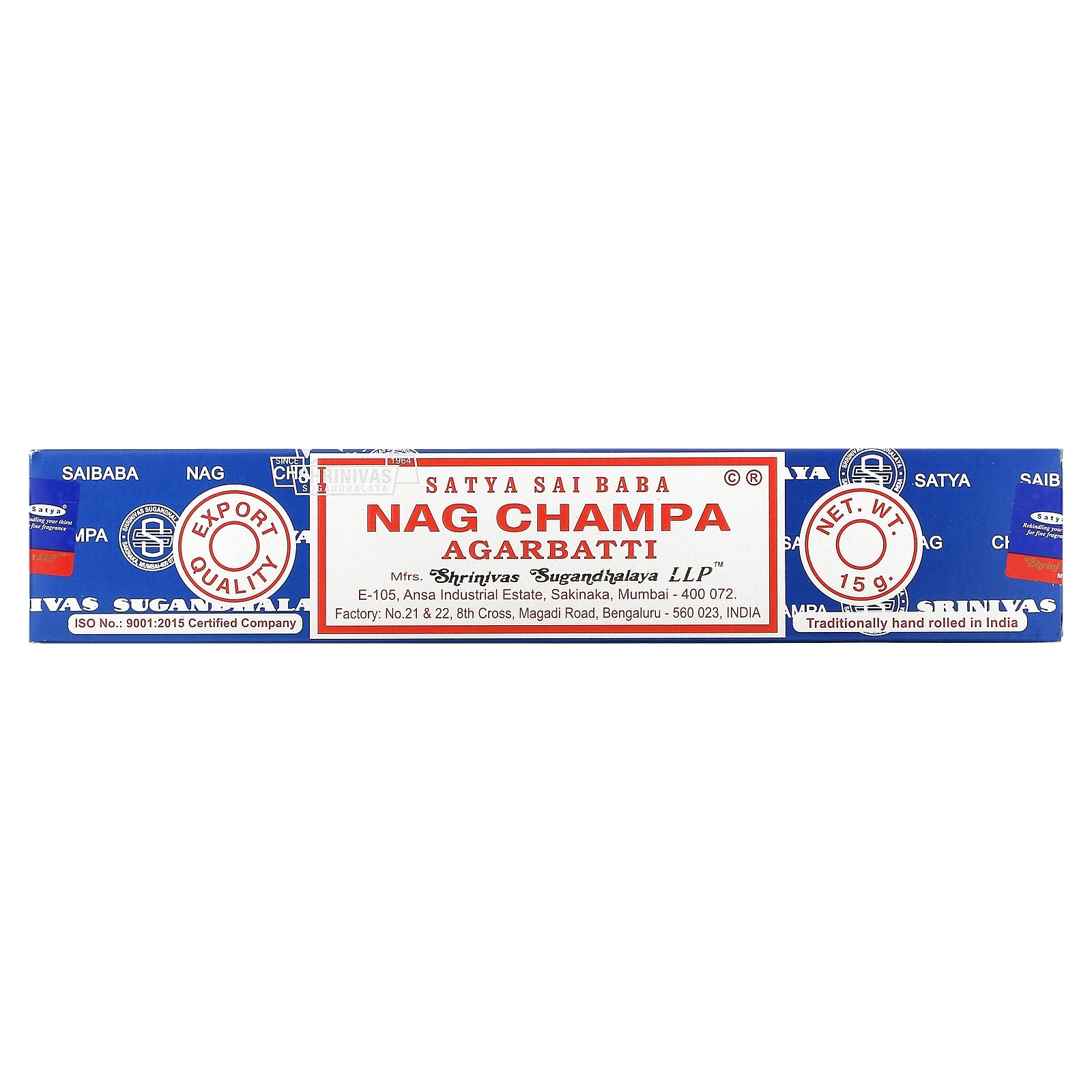 satya sai baba nag champa incense sticks 15 gram