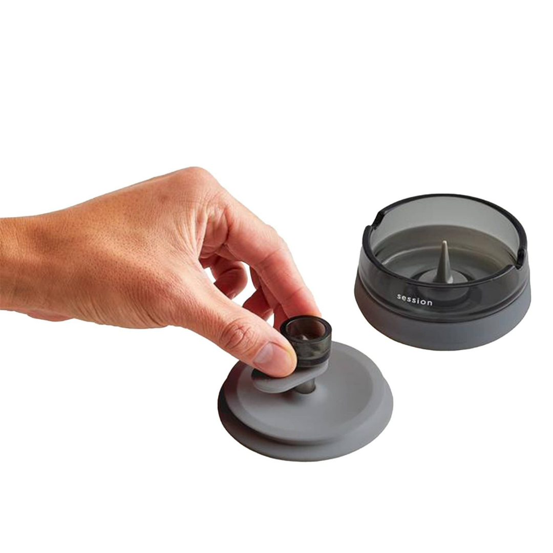 session goods debowler ashtray charcoal grey bowl holder