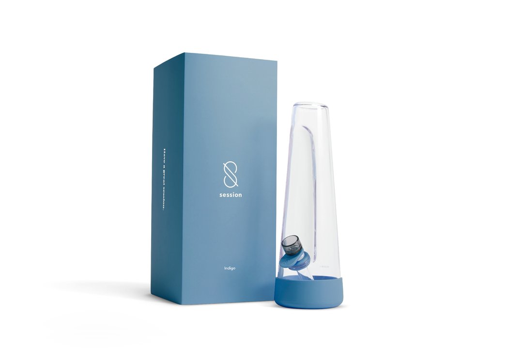 session goods water pipe indigo blue