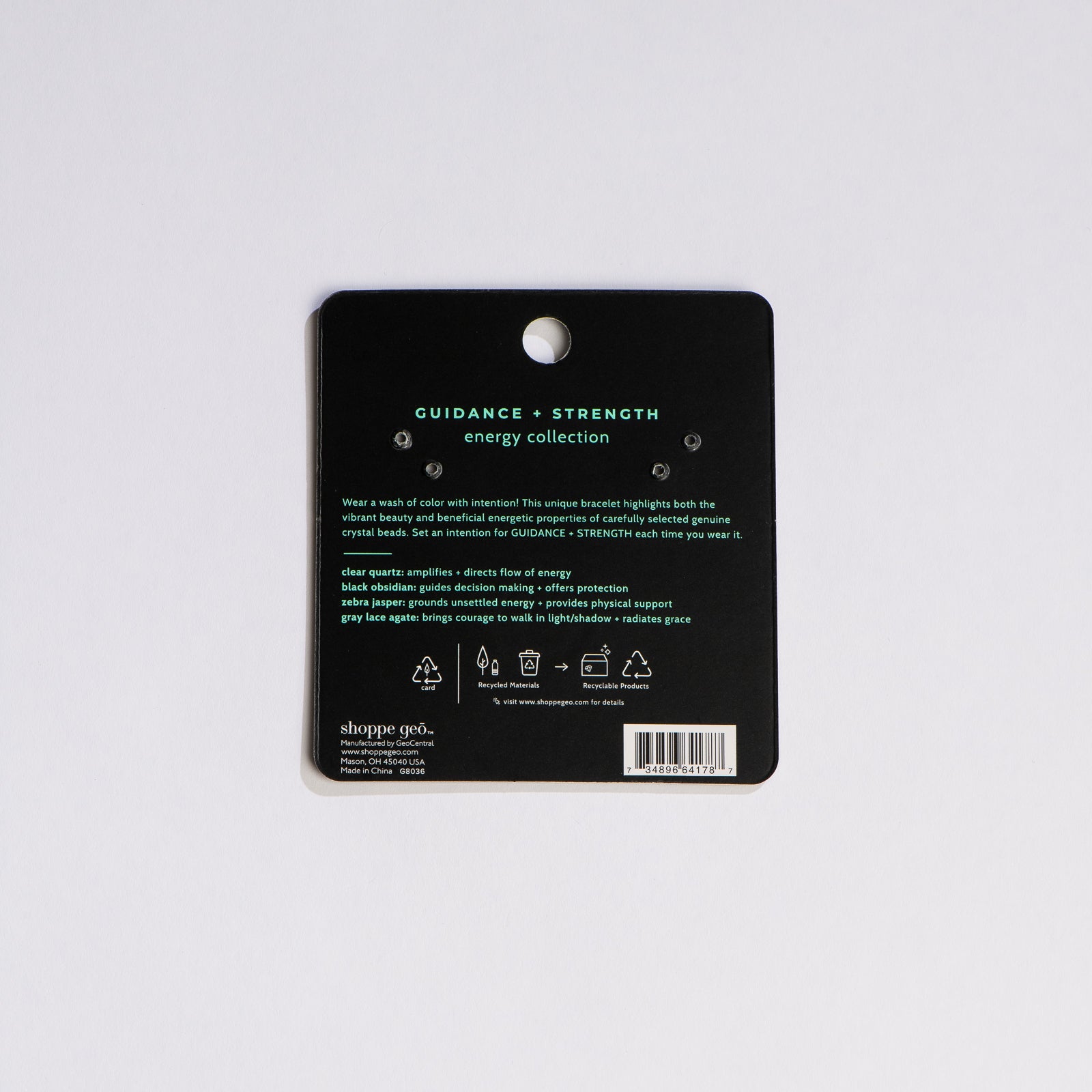 shoppe geo energy collection guidance strength bracelet