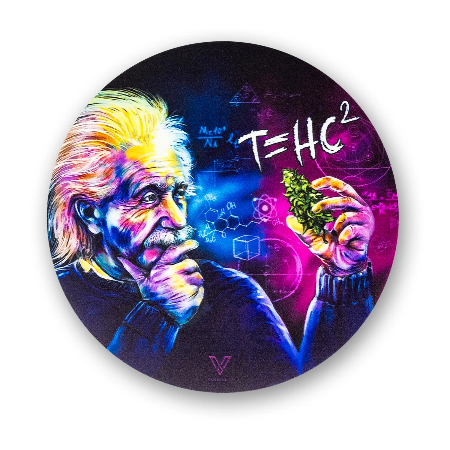 slikks dab mat classic albert einstein round small