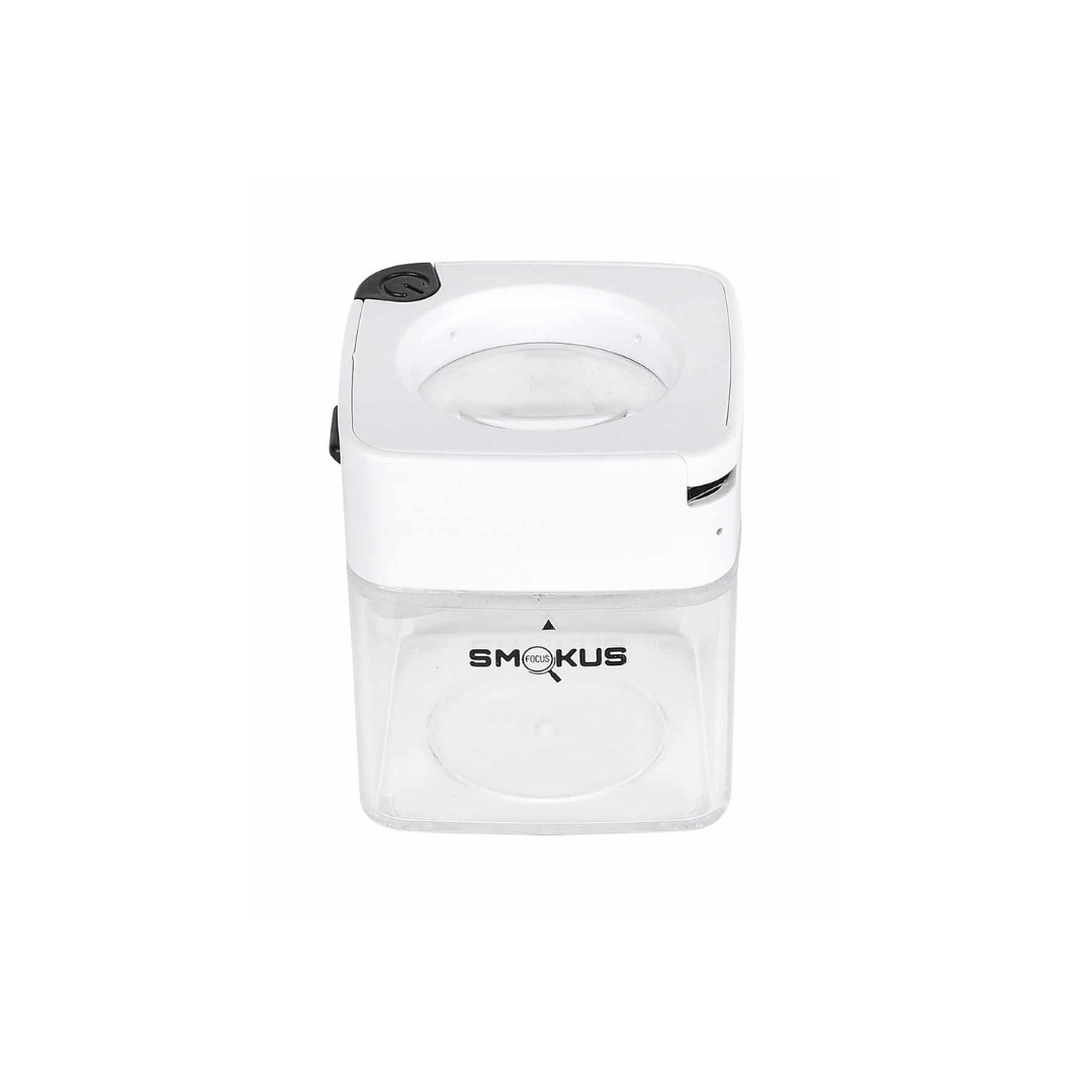 smokus focus comet infinity led stash jar white