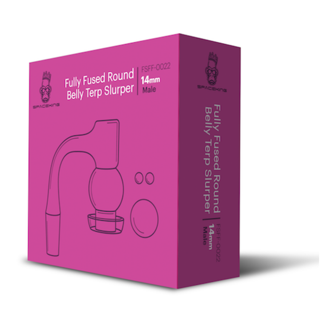 space king quartz banger set fully fused terp slurper 14mm male