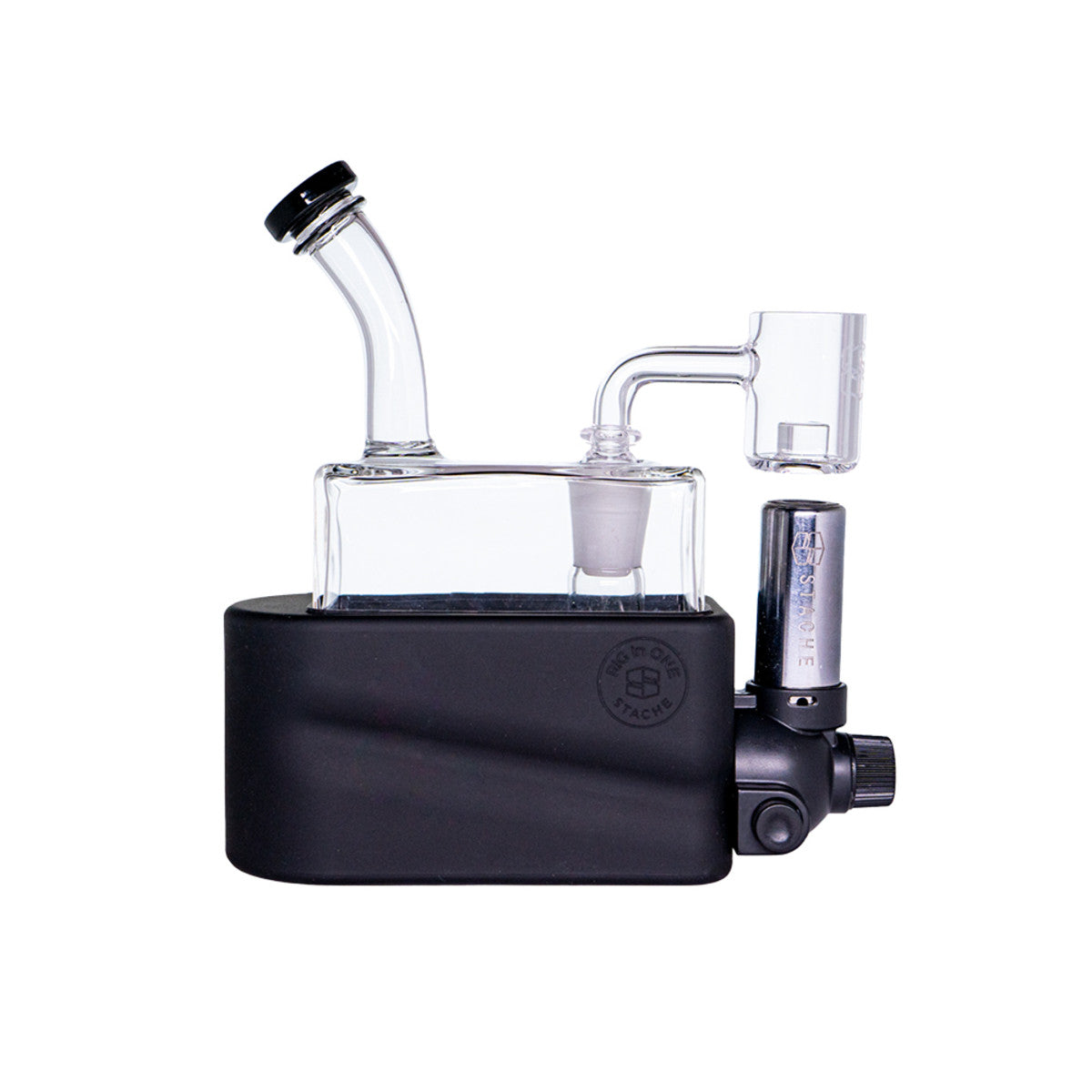 stache products rio matte portable dab rig black