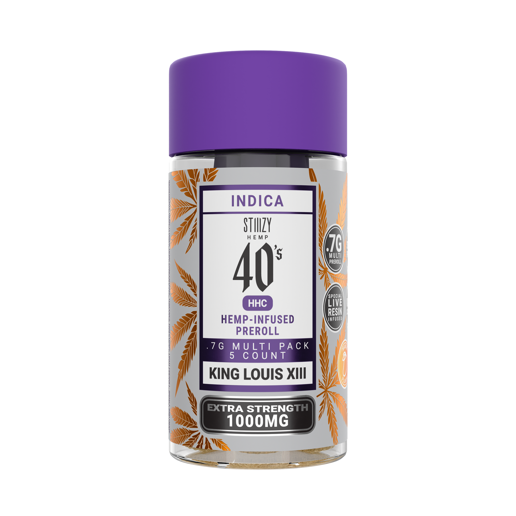 Stiiizy Hemp HHC Pre-Rolls King Louis XIII Indica