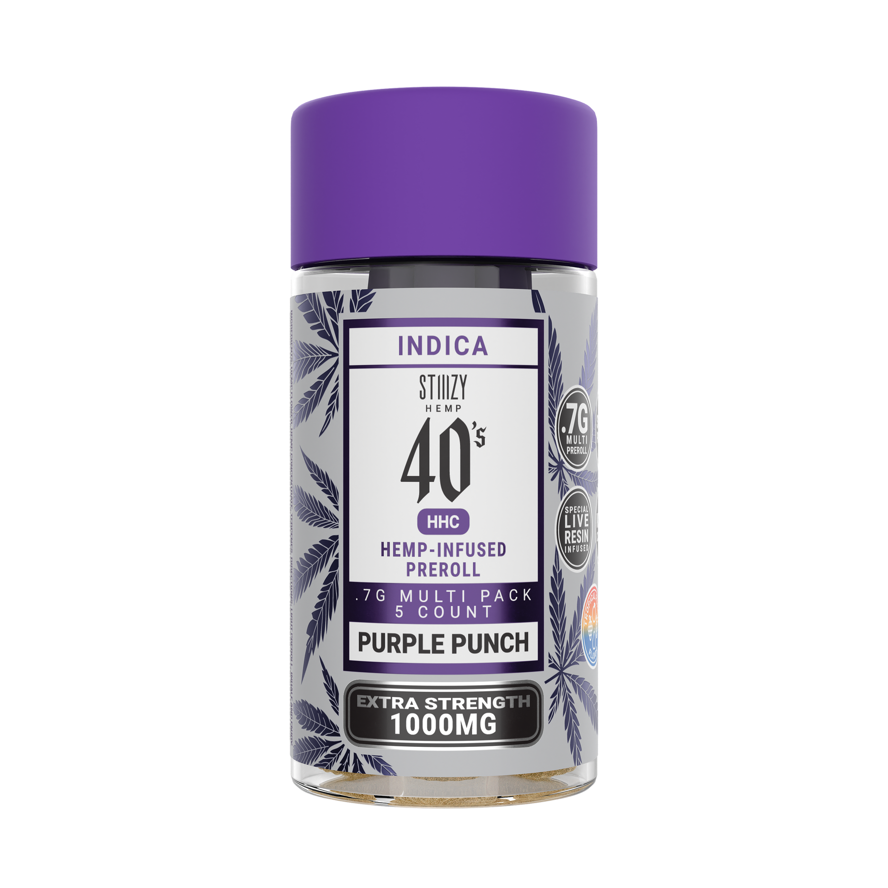Stiiizy Hemp HHC Pre-Rolls Purple Punch Indica