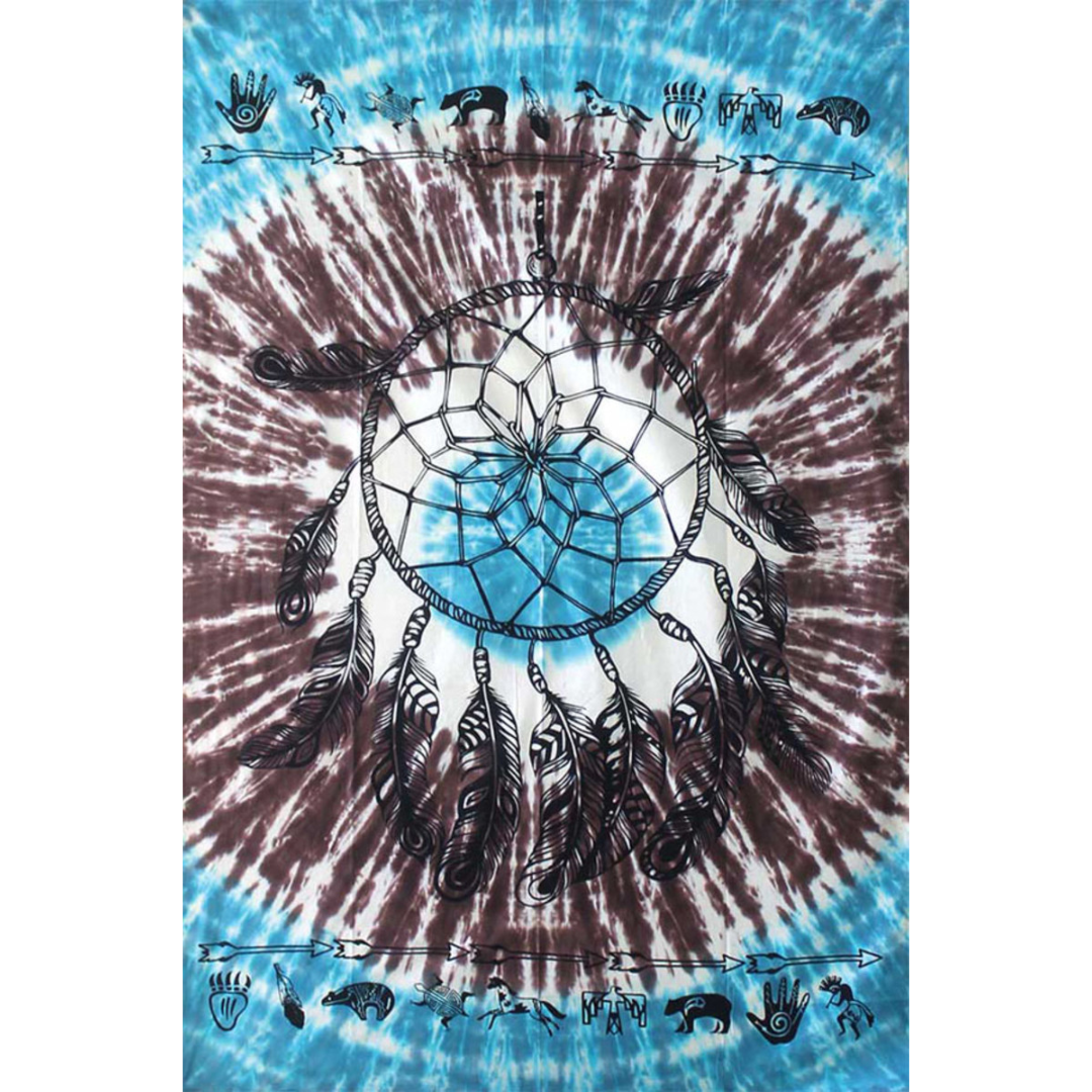 threadheads dreamcatcher tapestry blue