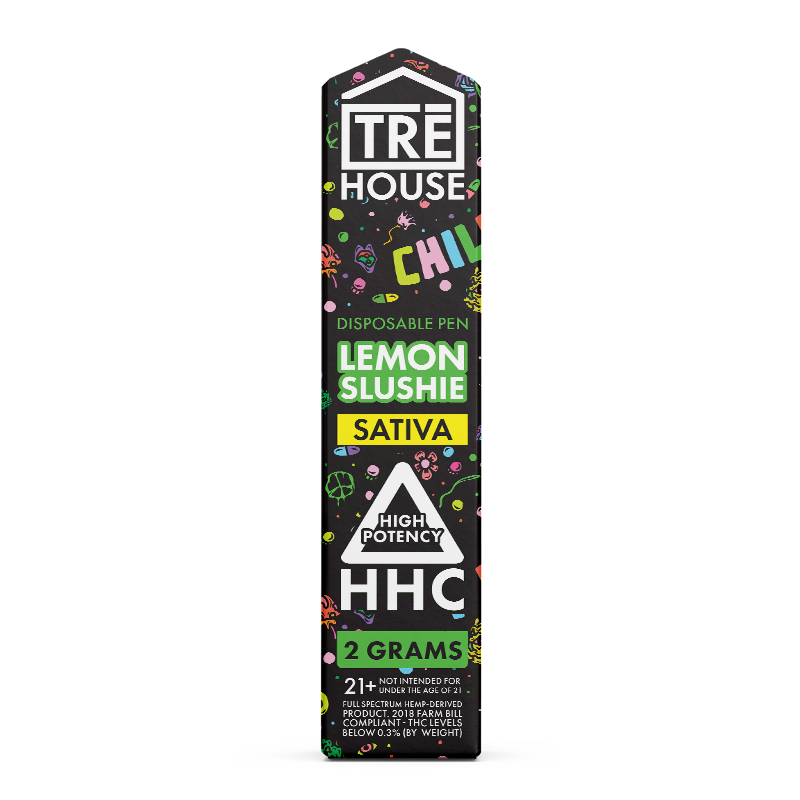 tre house hhc disposable vape pen lemon slushie sativa 2g