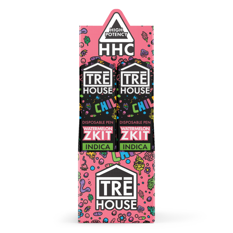 tre house hhc vape pen disposable watermelon zkit indica