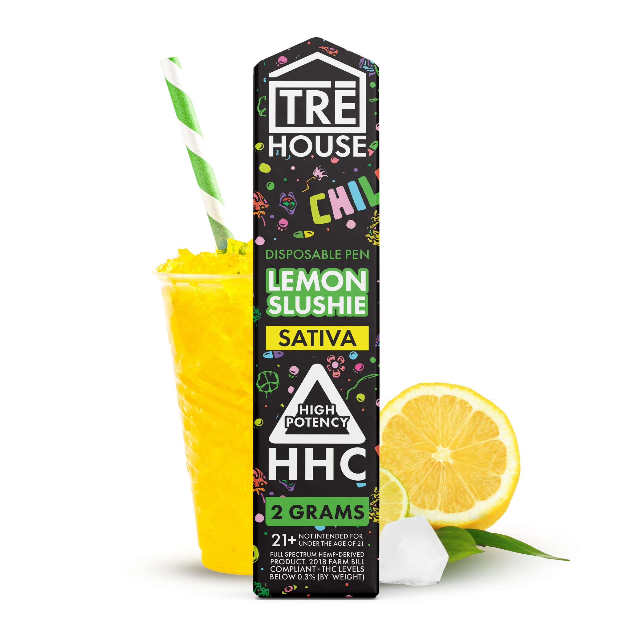 tre house hhc vape pen lemon slushie satica 2g