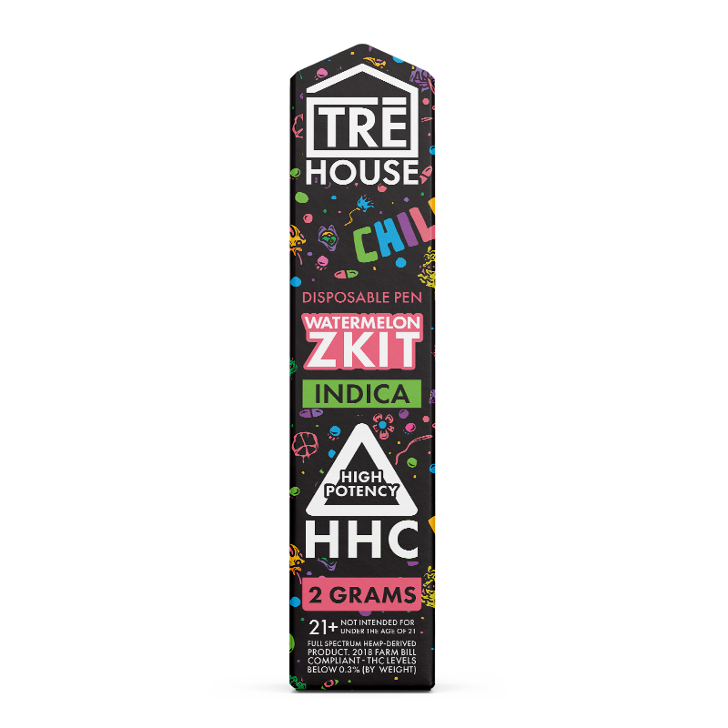 tre house hhc vape pen watermelon zkit indica 2g