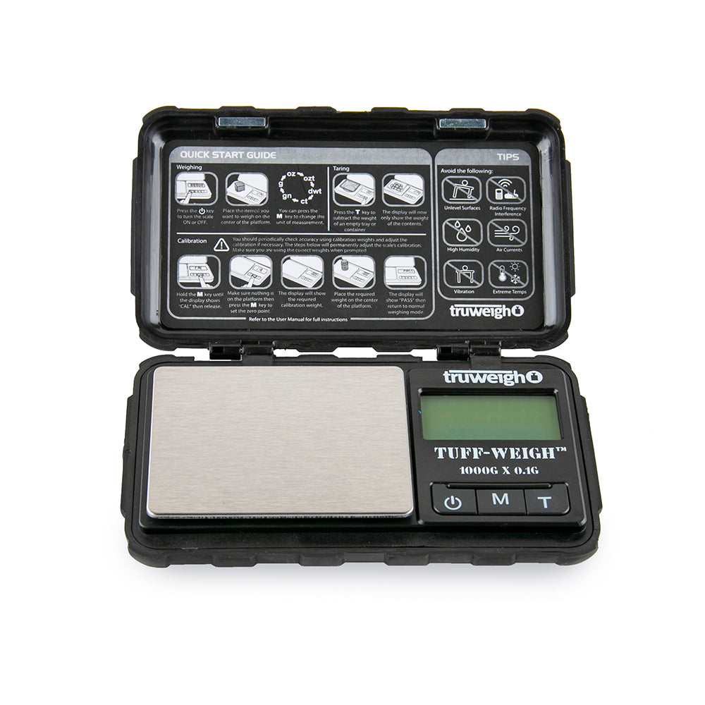 truweigh tuff weigh digital scale 1000g black