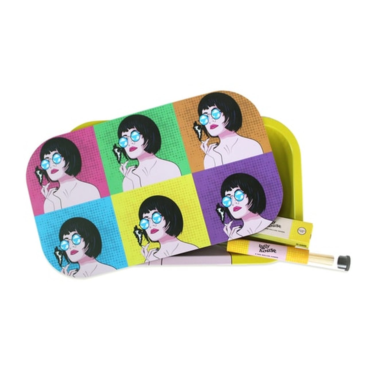ugly house pop art rolling tray bundle kit