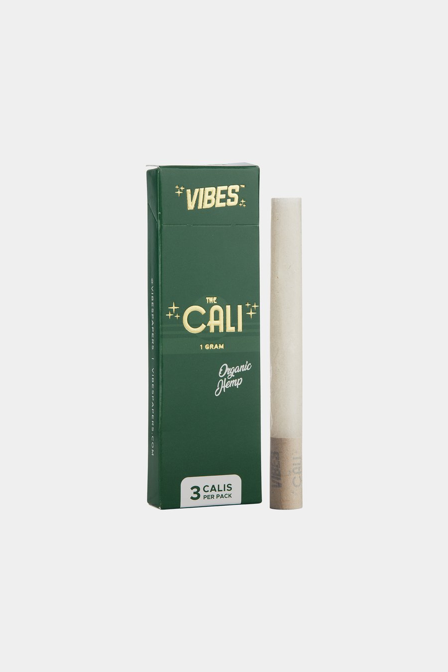 vibes cali cones 1 gram organic hemp green