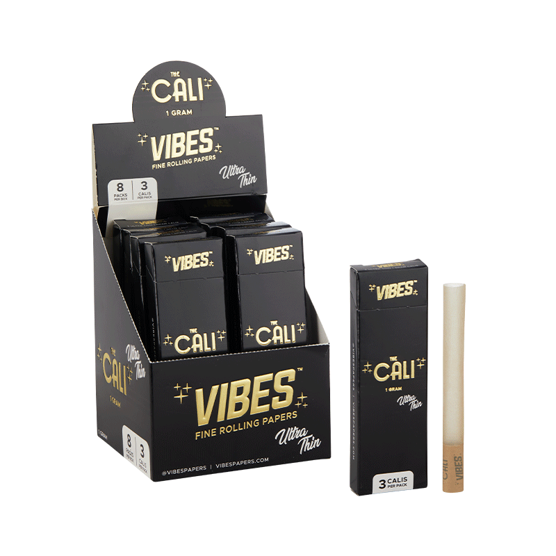 vibes cali cones 1 gram ultra thin black display box