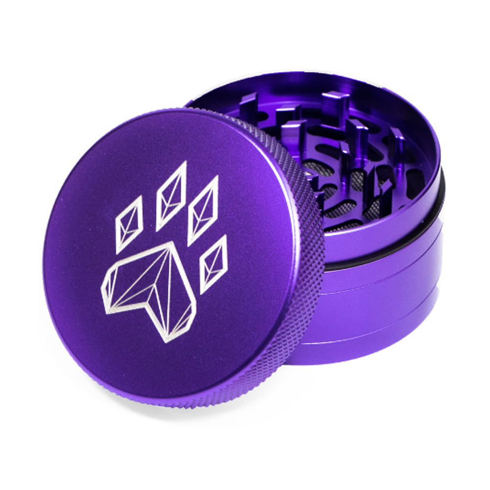 wolf grinder 4 piece large purple
