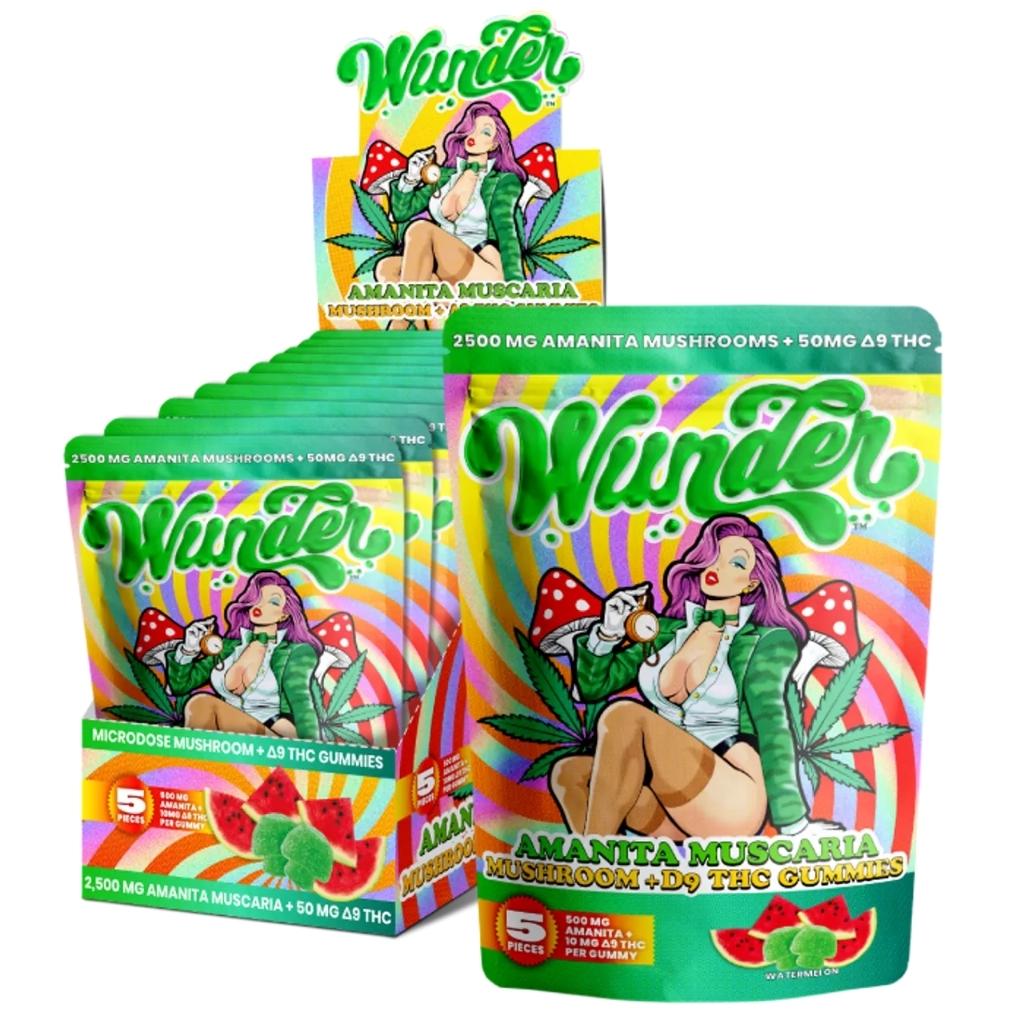 Wunder Amanita Muscaria Mushroom Delta-9 THC Gummies