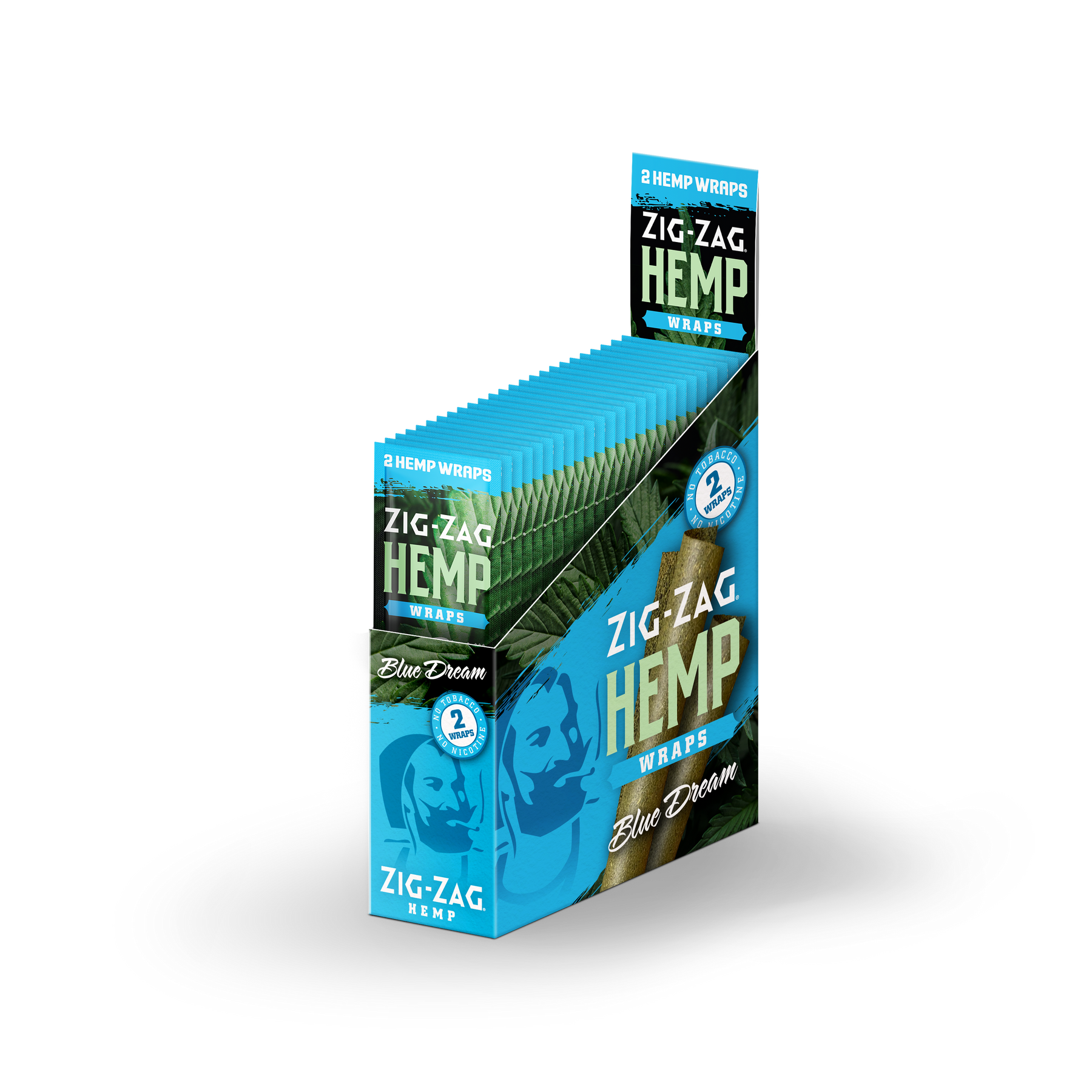 zig zag hemp wraps blue dream wholesale box