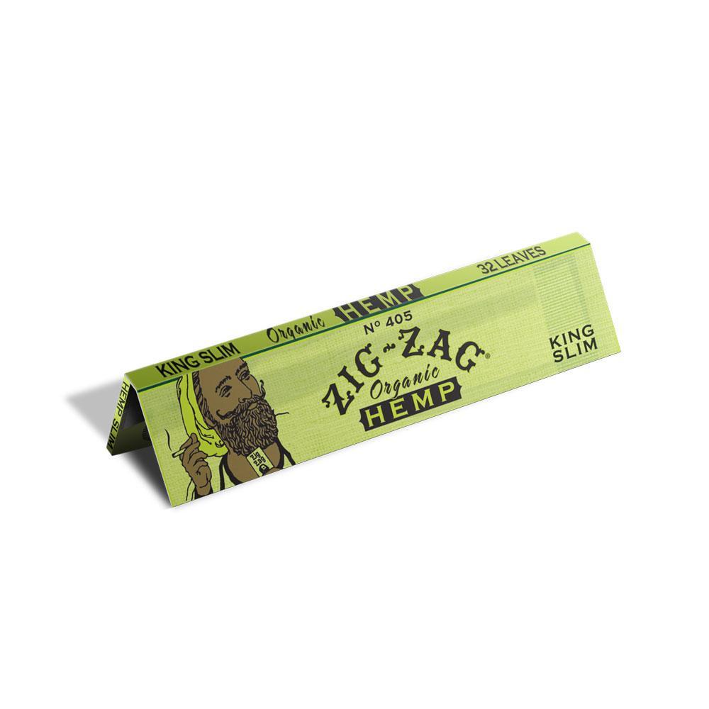 zig zag organic hemp rolling papers king slim